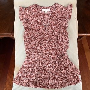 Pretty little flower top cinch waist